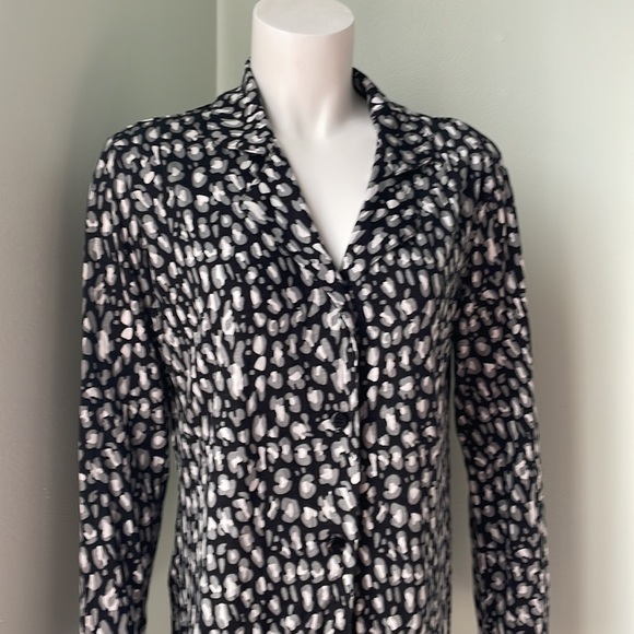 Cosabella Leopard Long Sleeve Pajama Top - Picture 2 of 8